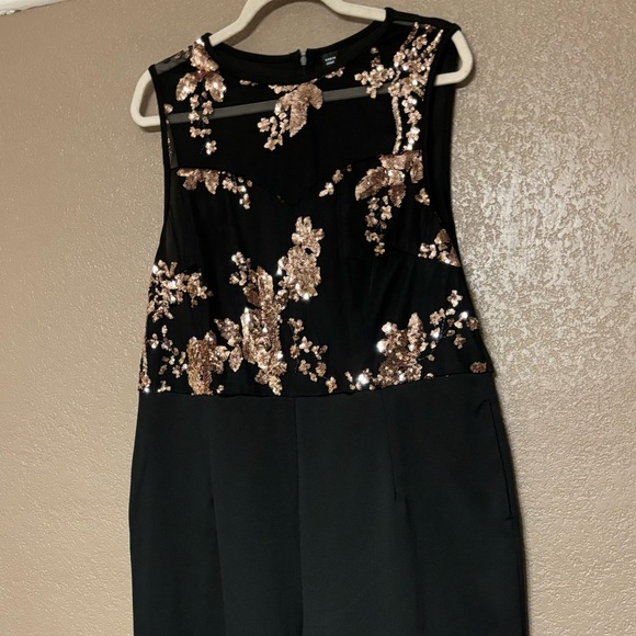 SHEIN Sleeveless Jumpsuit With Sparkly Embellishment -2X - Picture 10 of 11
